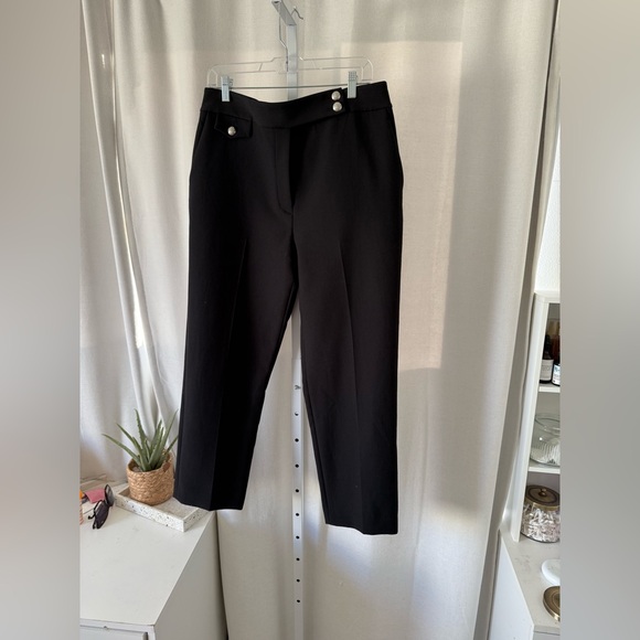 Veronica beard Renzo pant black silver buttons - Picture 5 of 10